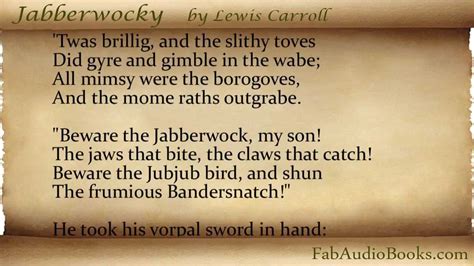 jabberwocky poem video